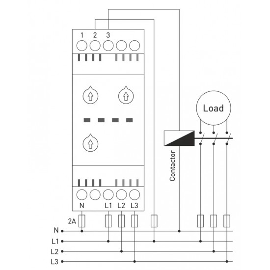 Relais de surveillance de phase réglable en asymétrie TENSE FKM-05F