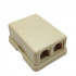 boîte de distribution téléphonique RJ11 à deux trous RJ11