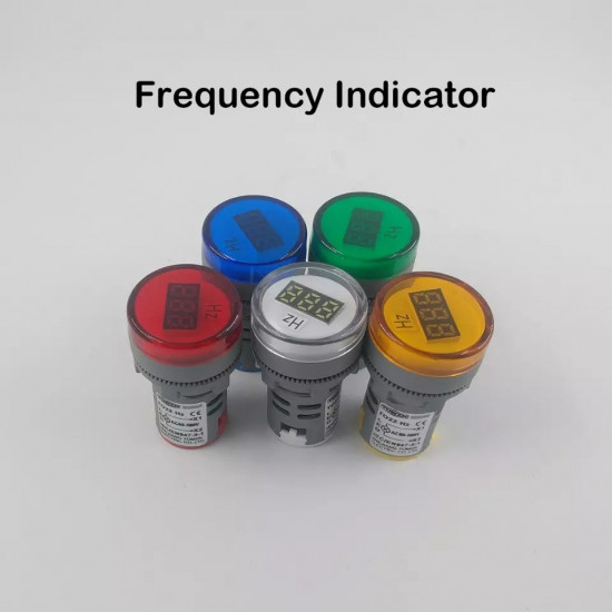 TOMZN AC 0-100Hz 22MM LED indicateur de fréquence témoin lumineux 5 Couleurs