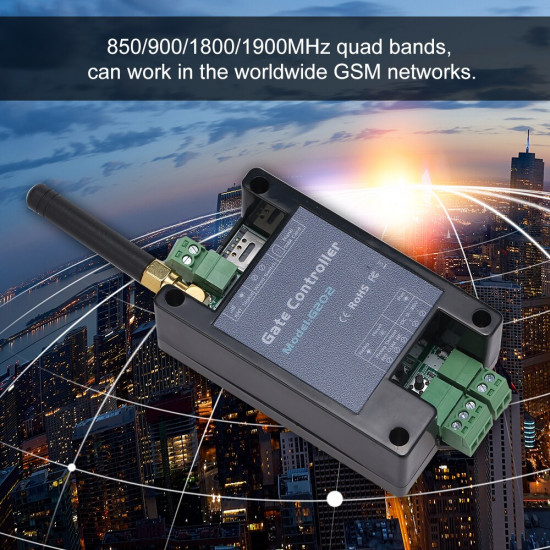 GSM Remote Control G202 Single Relay Switch For Sliding Swing Garage Gate Opener GSM Remote Control G202 Single Relay Switch For Sliding Swing Garage Gate Opener