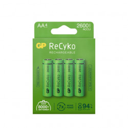 PILES RECHARGEABLES GP NIMH AA HR6 1.2V 2600MAH BL4 PILES RECHARGEABLES GP NIMH AA HR6 1.2V 2600MAH BL4