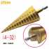 Mèche étagée HSS 4 - 32 MM Foret conique pyramide GSFixtop 55547