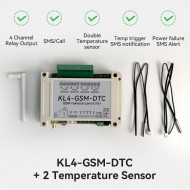4 Channel Relay KL4-GSM SMS GSM APP Wireless Dial Controller GSM Receiver Switch