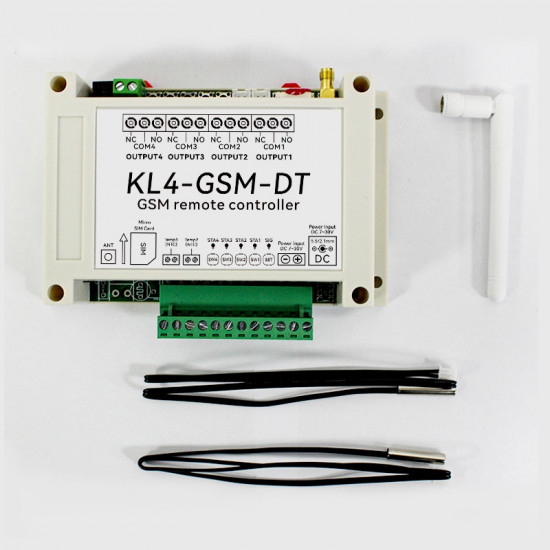 4 Channel Relay KL4-GSM SMS GSM APP Wireless Dial Controller GSM Receiver Switch
