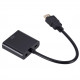 HD 1080P HDMI To VGA Cable Converter With Audio Power Supply HDMI Male To VGA Female Converter HD 1080P HDMI To VGA Cable Converter With Audio Power Supply HDMI Male To VGA Female Converter