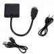 HD 1080P HDMI To VGA Cable Converter With Audio Power Supply HDMI Male To VGA Female Converter HD 1080P HDMI To VGA Cable Converter With Audio Power Supply HDMI Male To VGA Female Converter