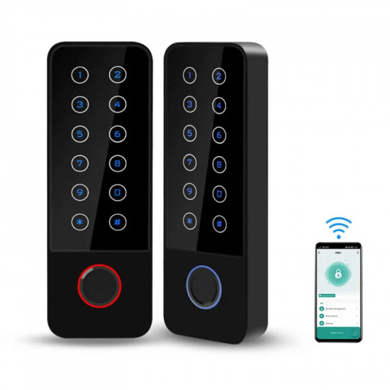 Mini clavier de contrôle d'accès biométrique à empreintes digitales étanche IP67 HF6 , 125Khz , application Tuya Mini clavier de contrôle d'accès biométrique à empreintes digitales étanche IP67 HF6 , 125Khz , application Tuya