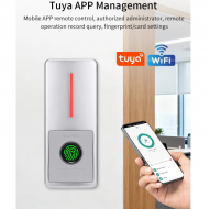 Controle d'accès autonome wifi pour ascenseur avec empreinte , carte Mifare et application tuya H18F-WIFI