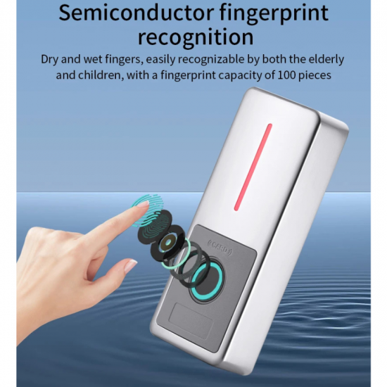 Controle d'accès autonome wifi pour ascenseur avec empreinte , carte Mifare et application tuya H18F-WIFI