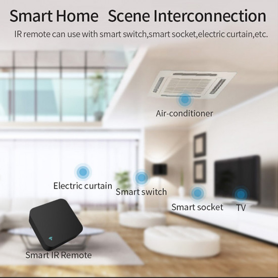 Tuya Smart Wifi IR Remote Control Universal Temperature Humidity Sensor For Air Conditioner Fan TV DVD Alexa Google Home Tuya Smart Wifi IR Remote Control Universal Temperature Humidity Sensor For Air Conditioner Fan TV DVD Alexa Google Home