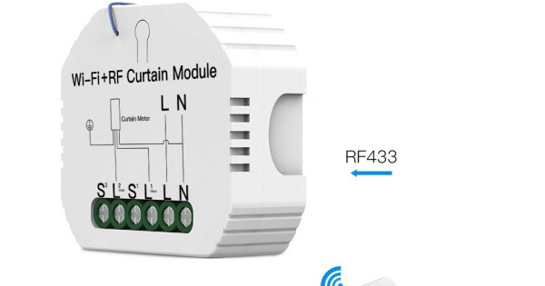 Commutateur de rideau intelligent WIFI+RF, pour moteur de volet roulant ...