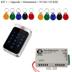Set of Door Access Control System Kit RFID Keypad + Power Supply + Electric Lock  Door Locks for Home SESDZ-001