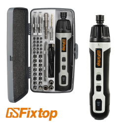 KIT visseuse  électrique 5 vitesses  avec embout et vis 40 pcs GSFixtop 14663