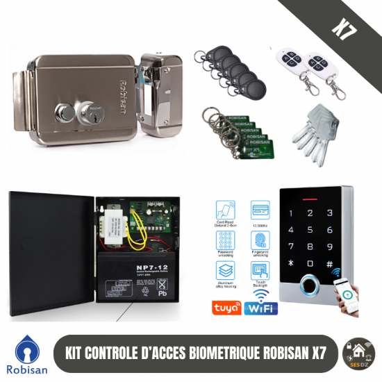 Biometric access control kit connected with ROBISAN X7-Crypto fingerprint Biometric access control kit connected with ROBISAN X7-Crypto fingerprint