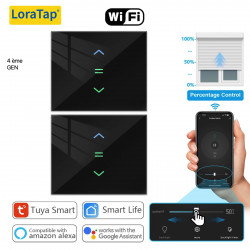 Interrupteur Volet Roulant pour Moteur de Rideau wifi Tuya 4ème Génération , Pourcentage LORATOP SC400W-EU-V7 Interrupteur Volet Roulant pour Moteur de Rideau wifi Tuya 4ème Génération , Pourcentage LORATOP SC400W-EU-V7