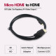 Câble Micro HDMI vers HDMI 1.5M