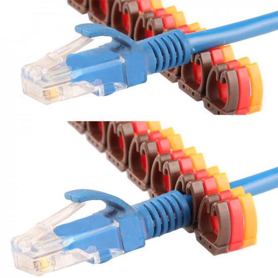 Marqueur de câble Ethernet à Clip Type M CAT 6, Lot  de 100 Pcs KCM 1.5MM