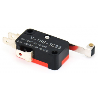 Micro-interrupteur Honeywell 15A 250VAC – Avec Levier Long – NO/NC – V3L-G9001M-D18