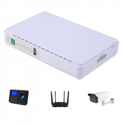 5V/9V/12V/15/24V 10000mAh 18W Mini UPS Backup Battery for Router, Modem, Security Camera
