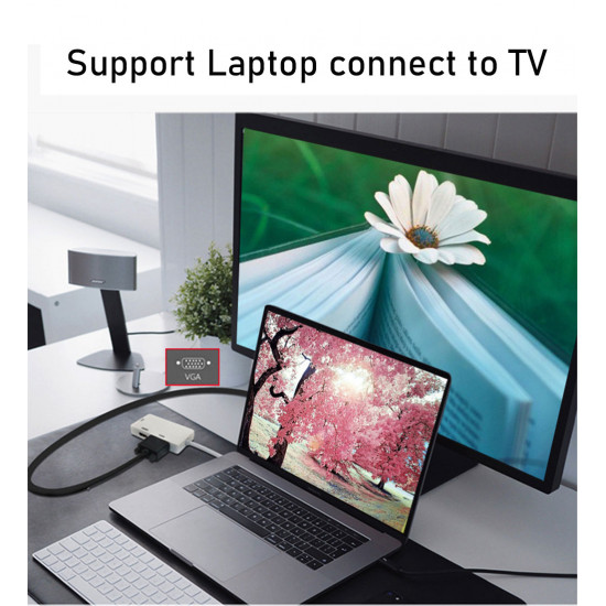 Convertisseur de Port d'affichage Mini Thunderbolt vers HDMI/VGA/DVI Convertisseur de Port d'affichage Mini Thunderbolt vers HDMI/VGA/DVI