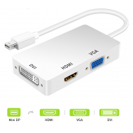 3 IN 1 Mini Display Port Converter Mini Displayport to HDMI/VGA/DVI Adapter for Apple