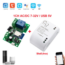 Module de Controle à distance Porte Garage  WIFI RF application Tuya 1CH 7-32V Module de Controle à distance Porte Garage  WIFI RF application Tuya 1CH 7-32V
