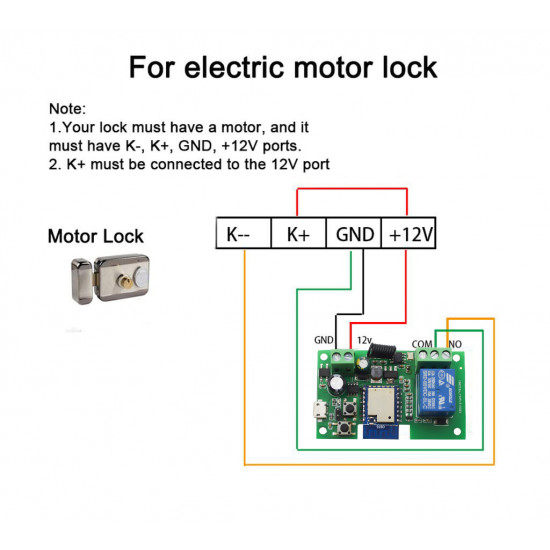 Garage Door Remote Control Module WIFI RF Tuya application 1CH 7-32V