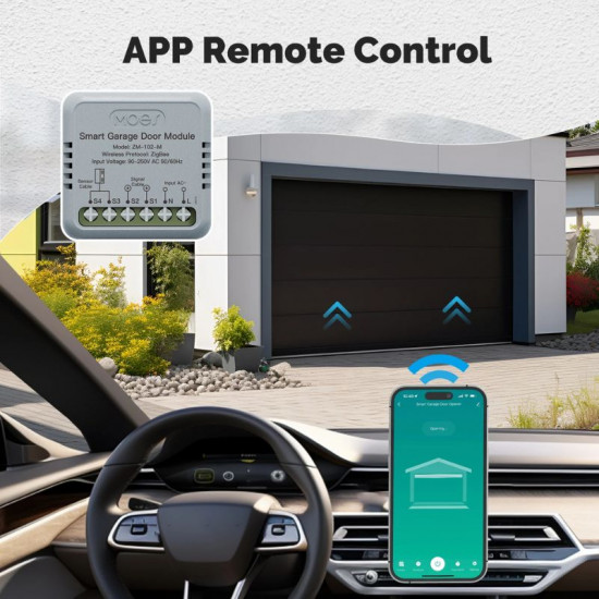 Module de contrôleur de porte de Garage MOES ZM-102-M Zigbee Tuya avec capteur de position