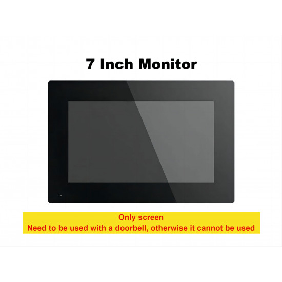 Moniteur Blanc 7 Pouce avec ecran tactile Pour visiophone hybride intélligent Tuya 