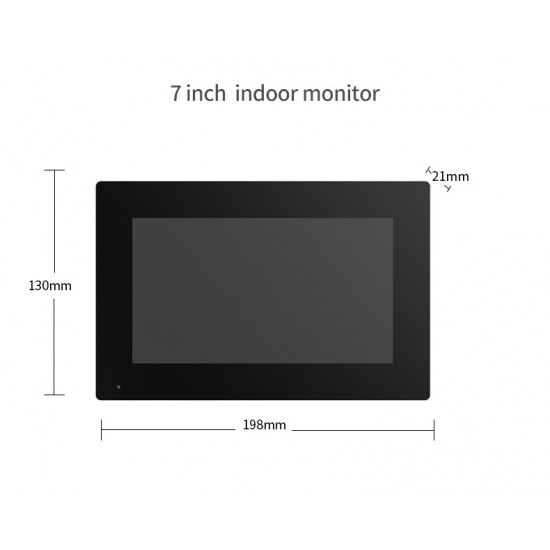 Moniteur Blanc 7 Pouce avec ecran tactile Pour visiophone hybride intélligent Tuya 