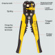 Pliers Wire Stripper Crimper Cable Cutter Automatic Multifunctional Terminal 8" Pliers Wire Stripper Crimper Cable Cutter Automatic Multifunctional Terminal 8"