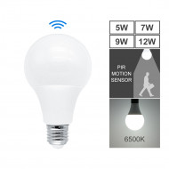 PIR Motion Sensor LED Bulb ctorch E27 220V Radar Sensor 9W