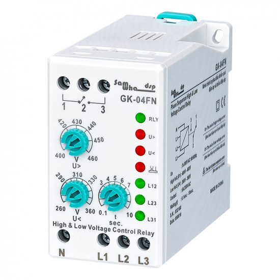 Relais de Protection réglable analogique avec fil neutre, séquence de Phase, tension de défaillance de Phase