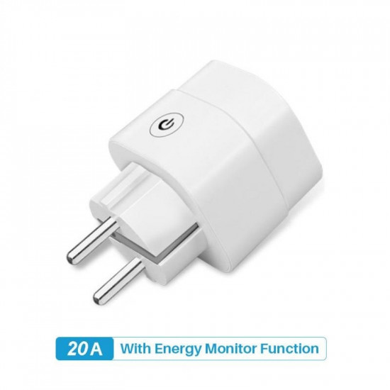 Smart Plug Wireless Remote Control Timer Socket 20A witrh energy monitor 220V WiFi EU