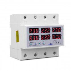 Adjustable protection 380V 3P+N 63A voltage and current with display TOMZN TOPD3-63VA
