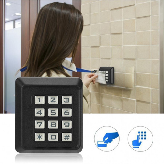 125KHZ RFID Door Opener Password Card Reader Wiegand 26 Security Access System Standalone R30EM 125KHZ RFID Door Opener Password Card Reader Wiegand 26 Security Access System Standalone R30EM