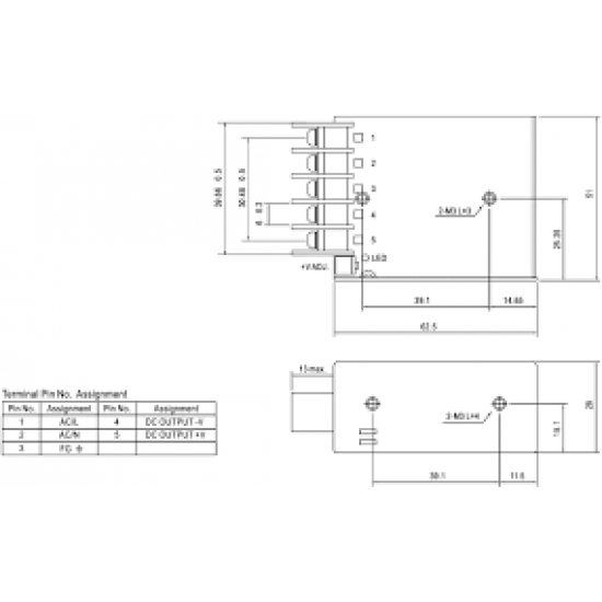 Alimentation électrique fermée à sortie unique AC-DC  Sortie 12VDC 1,3A 