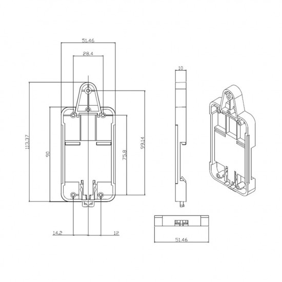 Sonoff DR -support de fixation pour les modules sonoff Sonoff DR -support de fixation pour les modules sonoff