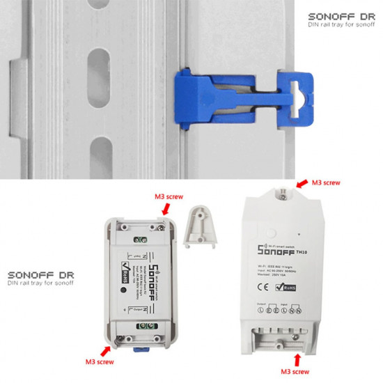 Sonoff DR -support de fixation pour les modules sonoff Sonoff DR -support de fixation pour les modules sonoff