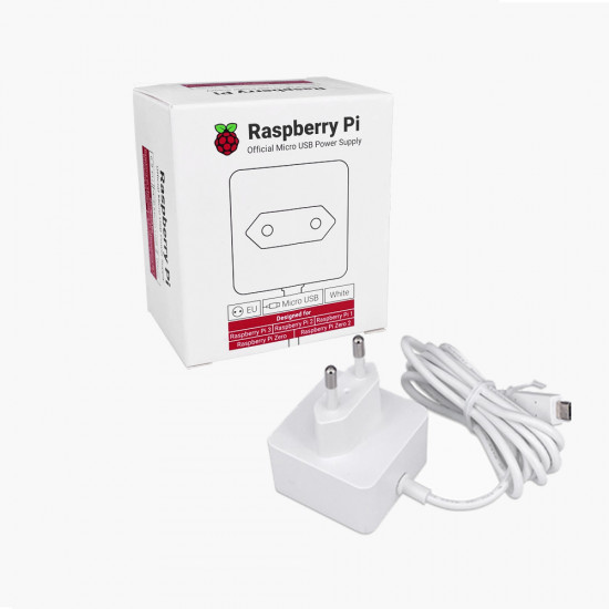 Câble d'alimentation micro USB  12.5W, 5.1V, 2,5 A pour Raspberry Pi, prise EU