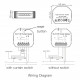 Commutateur de rideau intelligent WIFI+RF pour moteur de volet roulant électrique Tuya avec télécommande