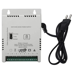 Multi Port 8 Channel  CCTV SMPS Power Supply (Input 150-300V, Output 12 Volt 10 Amp)