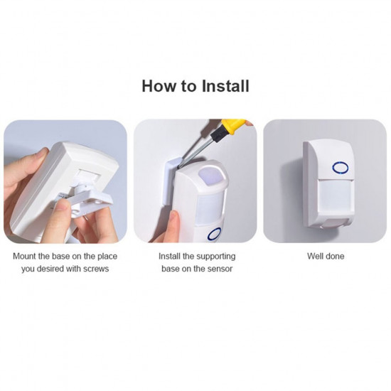 SONOFF PIR2 RF PIR MOTION SENSOR DETECTOR 433Mhz WIFI WIRELESS REMOTE ALARM SECURITY SYSTEM ANTI-THEFT SENSOR SONOFF PIR2 RF PIR MOTION SENSOR DETECTOR 433Mhz WIFI WIRELESS REMOTE ALARM SECURITY SYSTEM ANTI-THEFT SENSOR
