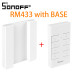 Télécommande RF SONOFF RM433 RSafe33 433MHz avec base pour contrôle TX Series/D1/4CH Pro R3/RF Switch Télécommande RF SONOFF RM433 RSafe33 433MHz avec base pour contrôle TX Series/D1/4CH Pro R3/RF Switch