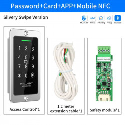 Contrôleur d'Accès Intelligent Bluetooth TTLock avec Module de Sécurité Déporté (Anti-Intrusion ) SR1066-TT-Silver