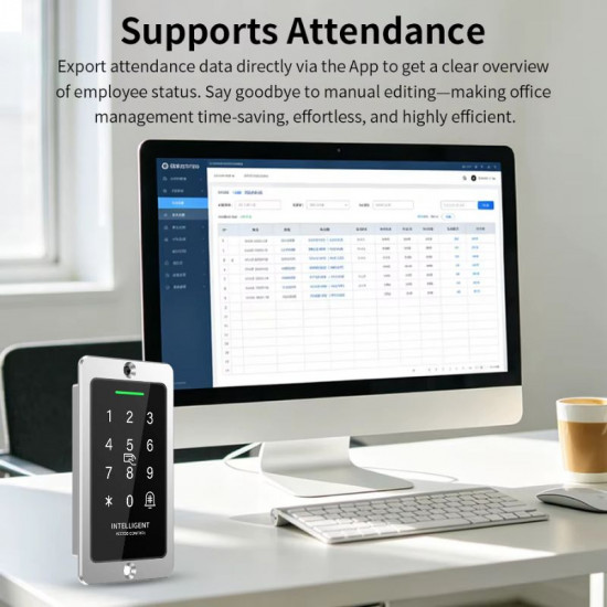 Contrôleur d'Accès Intelligent Bluetooth TTLock avec Module de Sécurité Déporté (Anti-Intrusion ) SR1066-TT-Silver