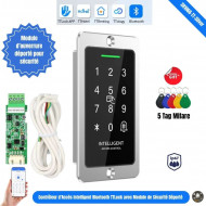 Contrôleur d'Accès Intelligent Bluetooth TTLock avec Module de Sécurité Déporté (Anti-Intrusion ) SR1066-TT-Silver