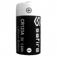 Pile lithium CR123A SAFIRE 3 volts 1600 mAh