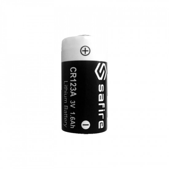 Pile lithium CR123A SAFIRE 3 volts 1600 mAh