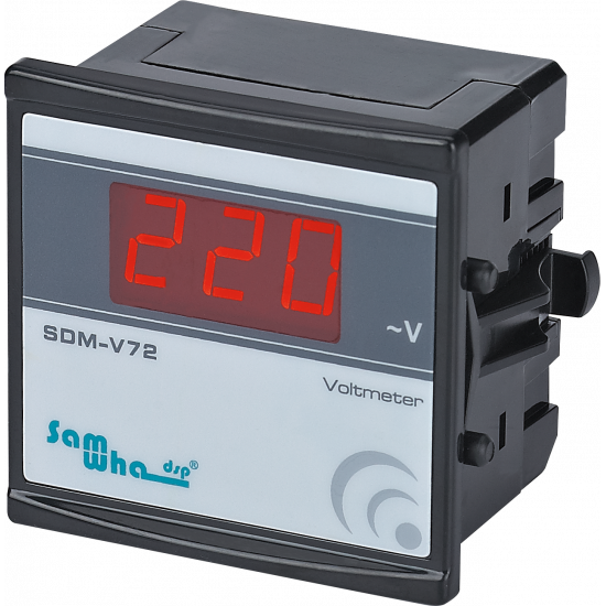 Samwha-dsp – voltmètre numérique, Compact et mince, compteur de panneau LED